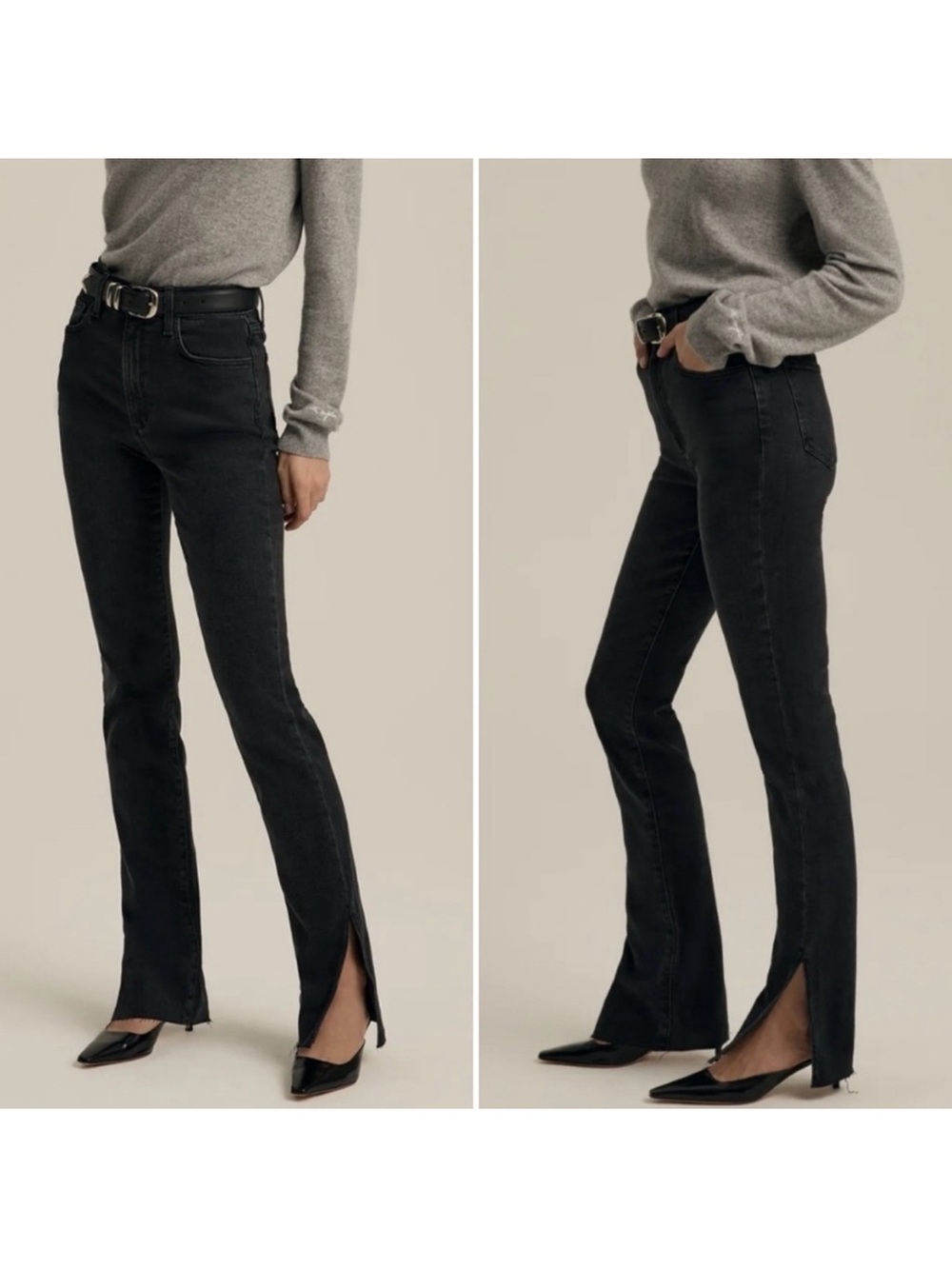 Favorite Daughter Jeans 29 Black The Valentina Tower Super High‎ Rise Boulder